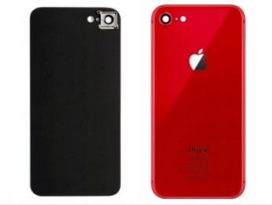 OBUDOWA KLAPKA SZYBKA TYŁ iPhone 8 CZERWONA